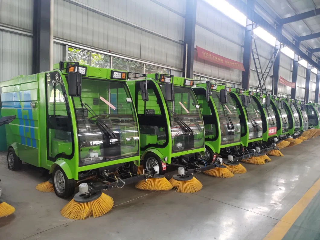 Ride on Electric Road Sweeping Cleaning Machine Industrial Street Sweeper with 240L Dustbin